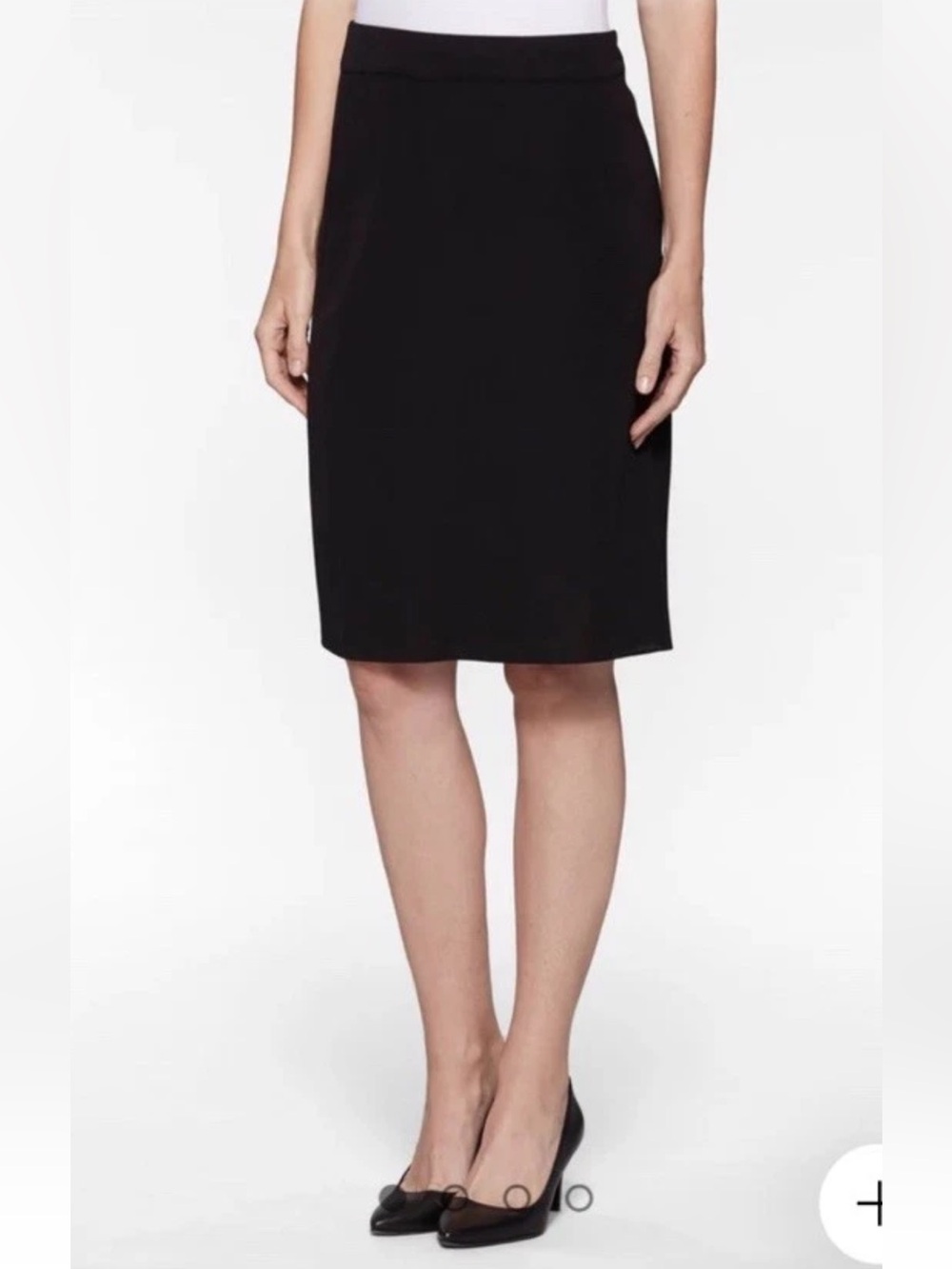 $198 Misook Signature Knit Skirt Sz XS Knee Length Pull-On Quiet Luxury Office